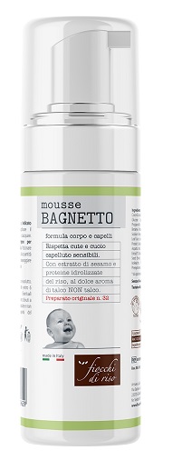 FIOCCHI DI RISO MOUSSE BAGNETTO TALCO 200 ML - FarmaLucia