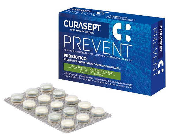 CURASEPT PREVENT PROBIOTICO 14 COMPRESSE MASTICABILI - FarmaLucia