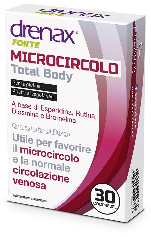 DRENAX FORTE MICROCIRCOLO TOTAL BODY 30 COMPRESSE - FarmaLucia