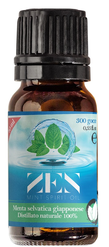 ZEN MINT SPIRIT OIL DISTILLATO NATURALE DI MENTA SELVATICA GIAPPONESE MENTHA ARVENSIS 10 ML - FarmaLucia