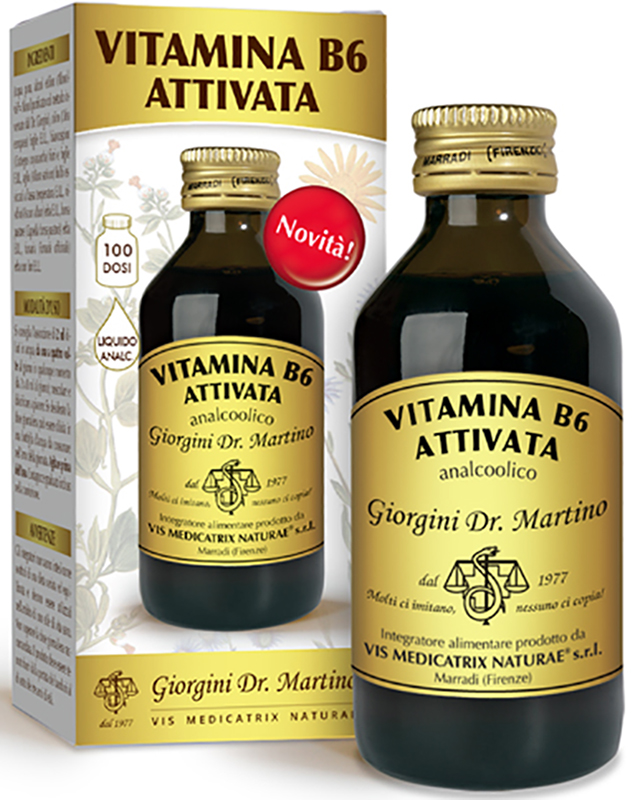 VITAMINA B6 ATTIVATA LIQUIDO ANALCOLICO 100 ML - FarmaLucia