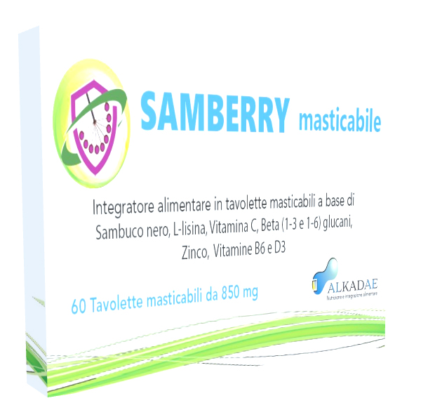 SAMBERRY MASTICABILE 60 TAVOLETTE - FarmaLucia