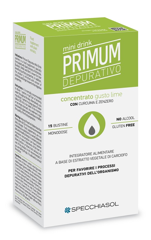PRIMUM DEPURATIVO MINIDRINK LIME 15 STICK DA 10 ML - FarmaLucia