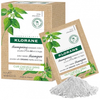 KLORANE SHAMPOO MASCHERA LAVANTE POLVERE ORTICA 8 BUSTINE 3 G - FarmaLucia
