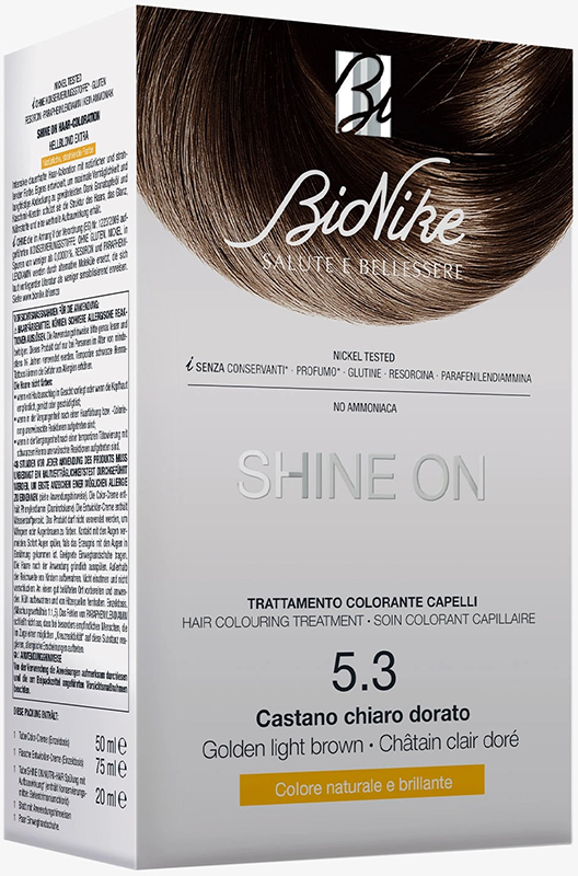 SHINE ON CASTANO CHIARO DORATO 5,3 FLACONE 75 ML + TUBO 50 ML - FarmaLucia