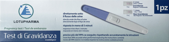 LOTUPHARMA TEST DI GRAVIDANZA 1 PEZZO - FarmaLucia