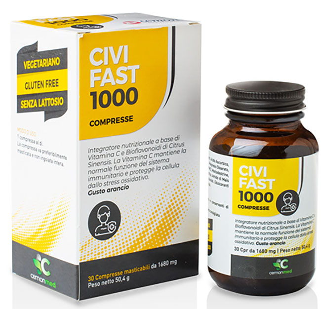CEMONMED CIVIFAST 1000 30 COMPRESSE MASTICABILI - FarmaLucia