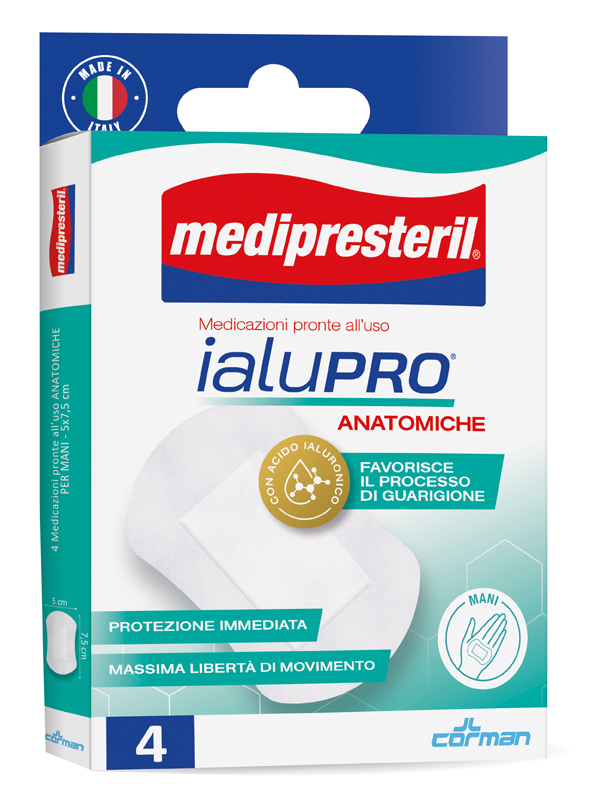 MEDIPRESTERIL IALUPRO MANI 5X7,5 CM 4 PEZZI - FarmaLucia