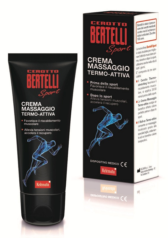 BERTELLI CEROTTO SPORT CREMA MASSAGGIO TERMO ATTIVA 75 ML - FarmaLucia