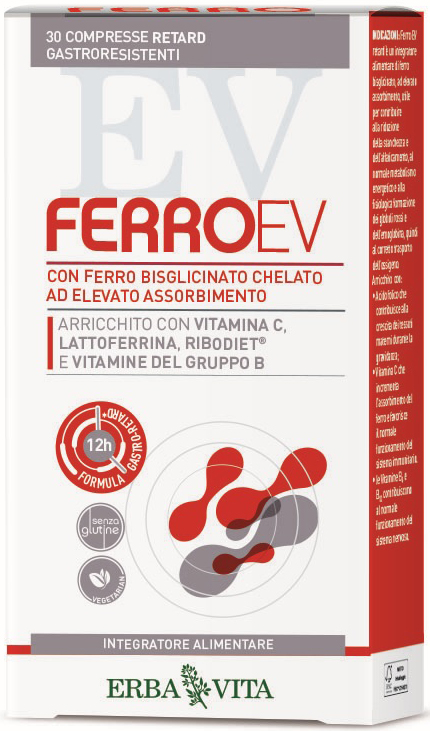 FERRO EV RETARD 30 COMPRESSE GASTRORESISTENTI - FarmaLucia
