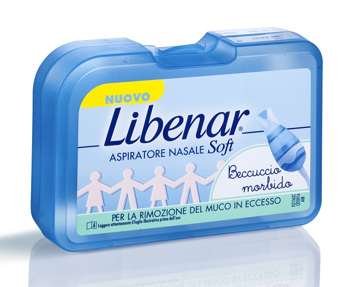 ASPIRATORE NASALE SOFT LIBENAR + 5 FILTRI CON BECCUCCIO ULTRA FLESSIBILE - FarmaLucia