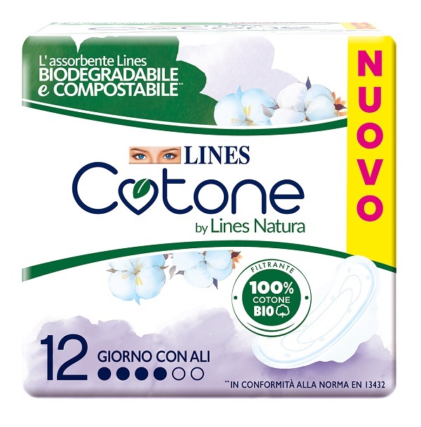 LINES COTONE BIO ULTRA ALI 12 PEZZI - FarmaLucia