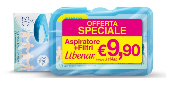 LIBENAR BIPACCO ASPIRATORE SOFT + 25 FILTRI - FarmaLucia