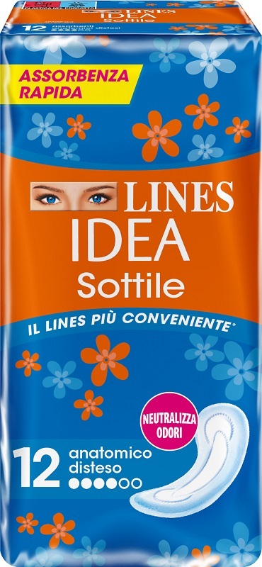 LINES IDEA SOTTILI ANATOMICI 12 PEZZI - FarmaLucia