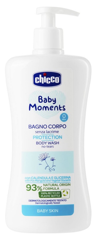 CHICCO BABY MOMENTS BAGNO CORPO SENZA LACRIME PROTECTION 500 ML - FarmaLucia