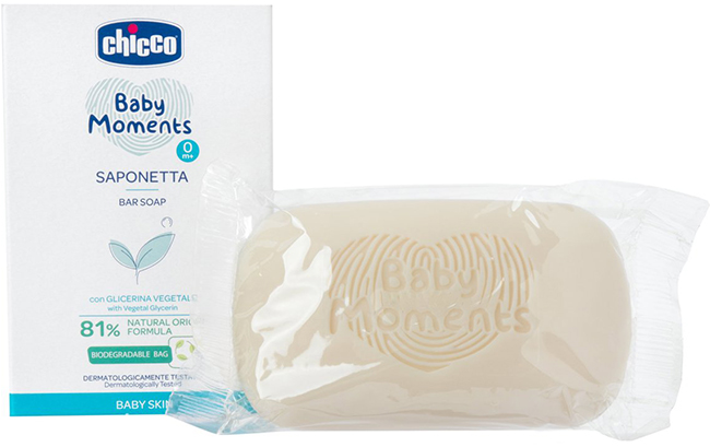 CHICCO BABY MOMENTS SAPONE SOLIDO 100 G - FarmaLucia