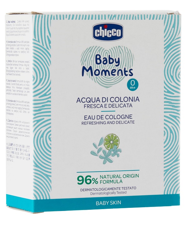 CHICCO BABY MOMENTS ACQUA DI COLONIA FRESCA E DELICATA 100 ML - FarmaLucia