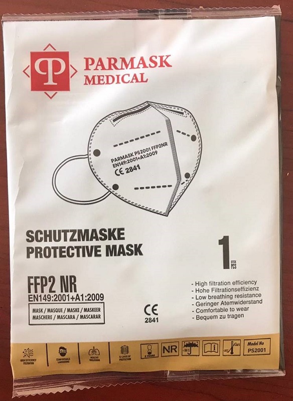 MASCHERINA FFP2 PS2001 NERO 1 PEZZO - FarmaLucia