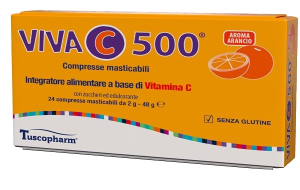 VIVA C 500 24 COMPRESSE MASTICABILI - FarmaLucia