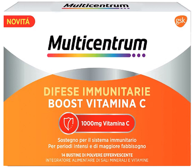 MULTICENTRUM DIFESE IMMUNITARIE BOOST VITAMINA C 28 BUSTINE - FarmaLucia