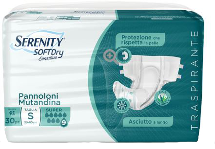 PANNOLONE MUTANDINA SERENITY SD SENSITIVE SUPER M 15 PEZZI - FarmaLucia