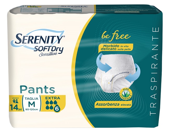 SERENITY PANTS SD SENSITIVE EXTRA M 14 PEZZI - FarmaLucia
