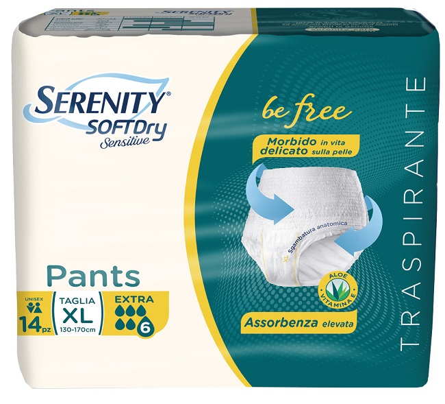 SERENITY PANTS SD SENSITIVE EXTRA XL 14 PEZZI - FarmaLucia