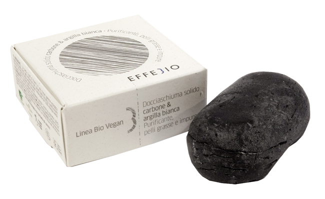 EFFEBIO DOCCIASCHIUMA SOLIDO CARBONE E ARGILLA BIANCA 75 G - FarmaLucia