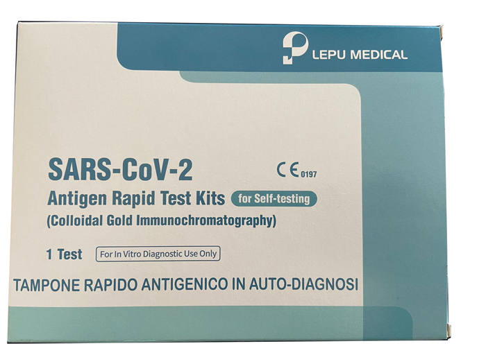 TEST ANTIGENICO RAPIDO COVID-19 AUTODIAGNOSTICO DETERMINAZIONE QUALITATIVA ANTIGENI SARS-COV-2 IN TAMPONI NASALI MEDIANTE IMMUNOCROMATOGRAFIA - FarmaLucia