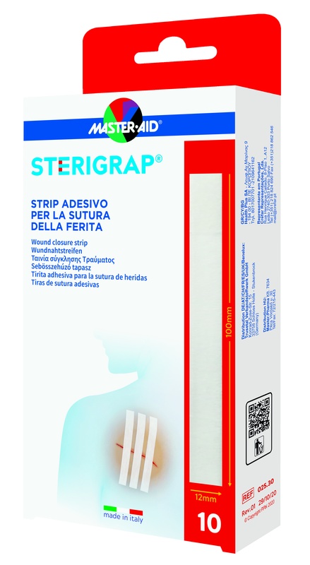 MASTER-AID STERIGRAP STRIP ADESIVO SUTURA FERITE 100X12 MM 6 PEZZI - FarmaLucia