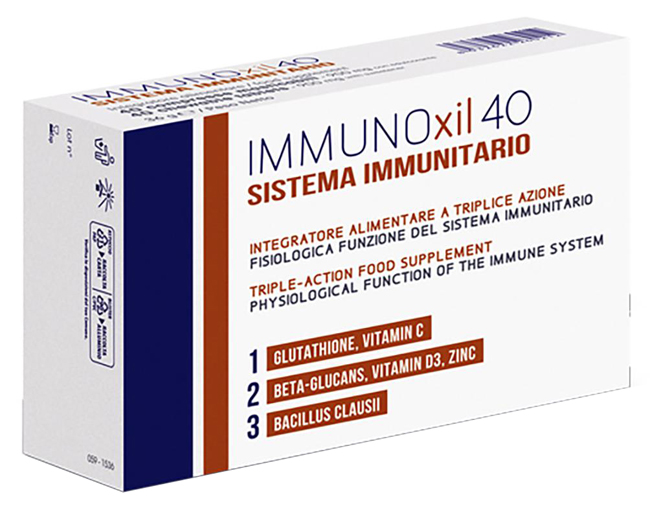 IMMUNOXIL 40 SISTEMA IMMUNITARIO 40 COMPRESSE MASTICABILI - FarmaLucia