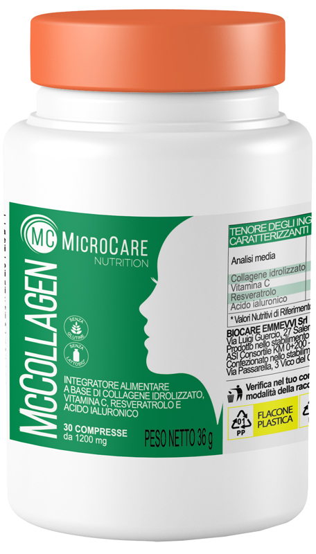 MICROCARE NUTRITION MC COLLAGEN 30 COMPRESSE DA 1200 MG - FarmaLucia