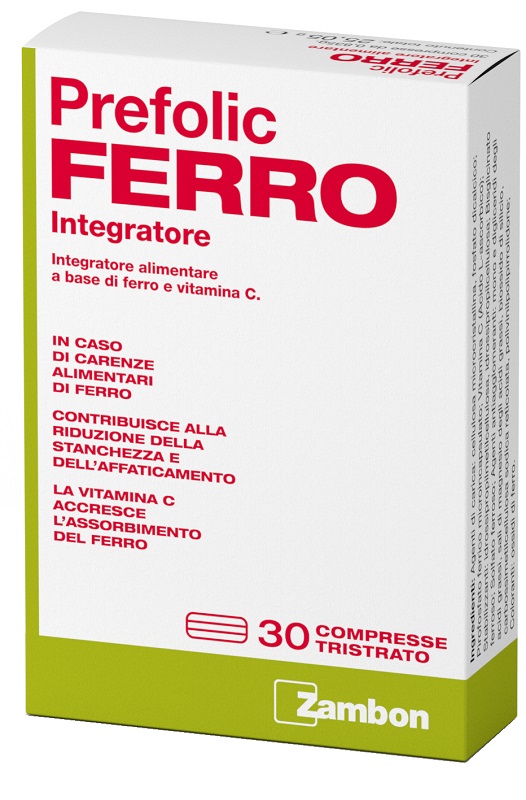 PREFOLIC FERRO 30 COMPRESSE - FarmaLucia