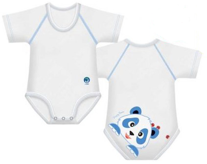 BODY 0-36M BIO COTTON WARM HAPPY BEARS PANDA - FarmaLucia