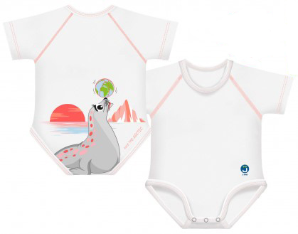 BODY 0-36M BIO COTTON WARM ARCTIC ADVENTURE FOCA - FarmaLucia