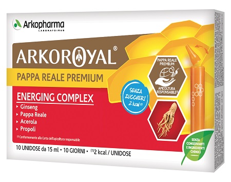 ARKOROYAL ENERGING COMPLEX SENZA ZUCCHERO 10 FLACONCINI DA 15 ML - FarmaLucia