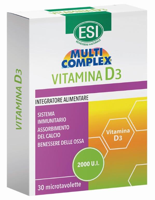 ESI MULTICOMPLEX VITAMINA D3 30 TAVOLETTE - FarmaLucia