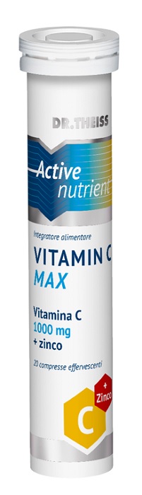 THEISS ACTIVE NUTRIENT VIT C MAX 20 COMPRESSE EFFERVESCENTI LIMONE 80 G - FarmaLucia