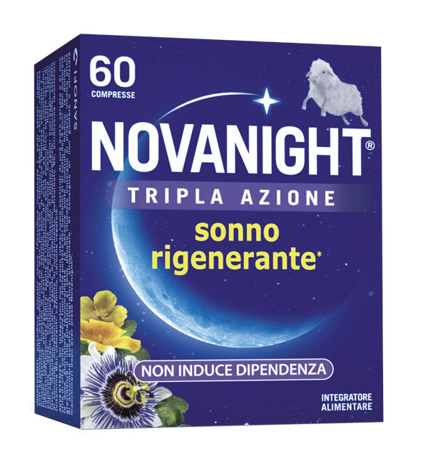 NOVANIGHT TRIPLA AZIONE SONNO RIGENERANTE 60 COMPRESSE - FarmaLucia