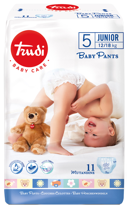 TRUDI BABY CARE PANTS JUNIOR 12/18 KG 11 PEZZI - FarmaLucia