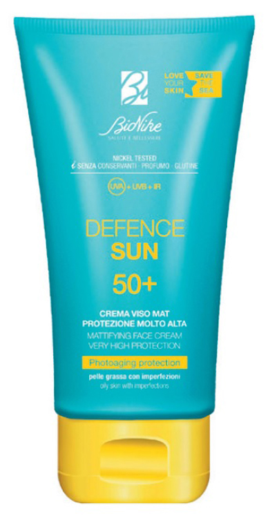 DEFENCE SUN CREMA VISO MAT SPF50+ PROTEZIONE MOLTO ALTA 50 ML - FarmaLucia
