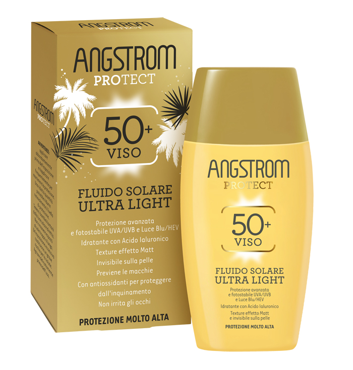 ANGSTROM FLUIDO SOLARE VISO ULTRA LIGHT SPF 50+ 40 ML - FarmaLucia