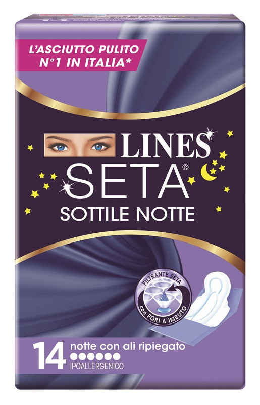 LINES SETA SOTTILE NOTTE CON ALI 14 PEZZI - FarmaLucia