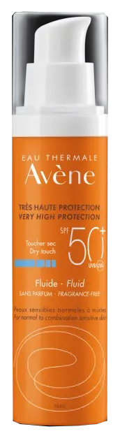 AVENE SOL FLUIDO SPF50+ SENZA PROFUMO NUOVA FORMULA 50 ML - FarmaLucia