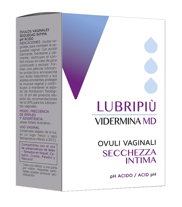 VIDERMINA LUBRIPIU' OVULI VAGINALI 2 BLISTER DA 5 OVULI - FarmaLucia