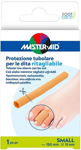 PROTEZIONE TUBOLARE MASTER-AID FOOTCARE RITAGLIABILE 15 CM 15 MM SMALL C6 - FarmaLucia