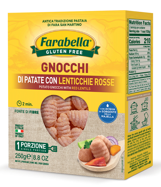 FARABELLA GNOCCHI PATATE E LENTICCHIE 250 G - FarmaLucia