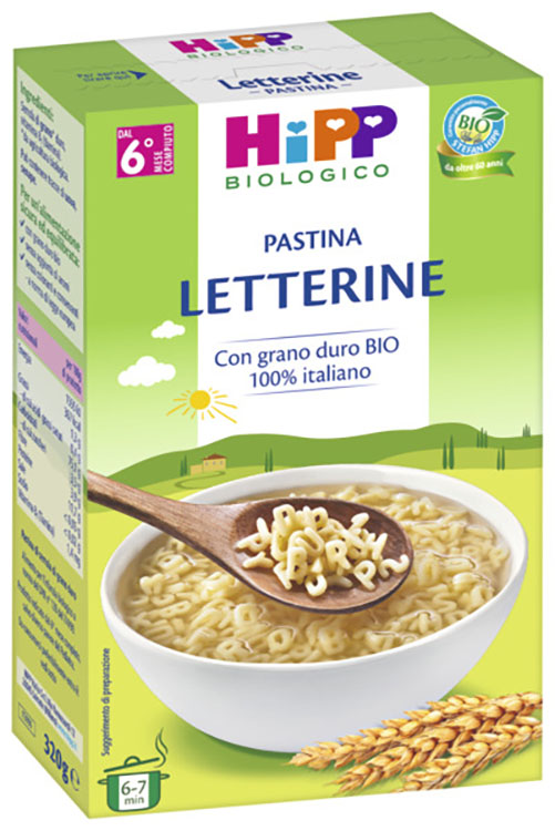 HIPP BIO PASTINA LETTERINE 320 G - FarmaLucia