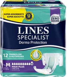 PANNOLONE A MUTANDINA LINES SPECIALIST DERMA MAXI XL 20 PEZZI - FarmaLucia