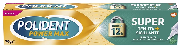 POLIDENT SUPER TENUTA+SIGILLANTE MENTA DELICATA ADESIVO PROTESI DENTALE 70 G - FarmaLucia